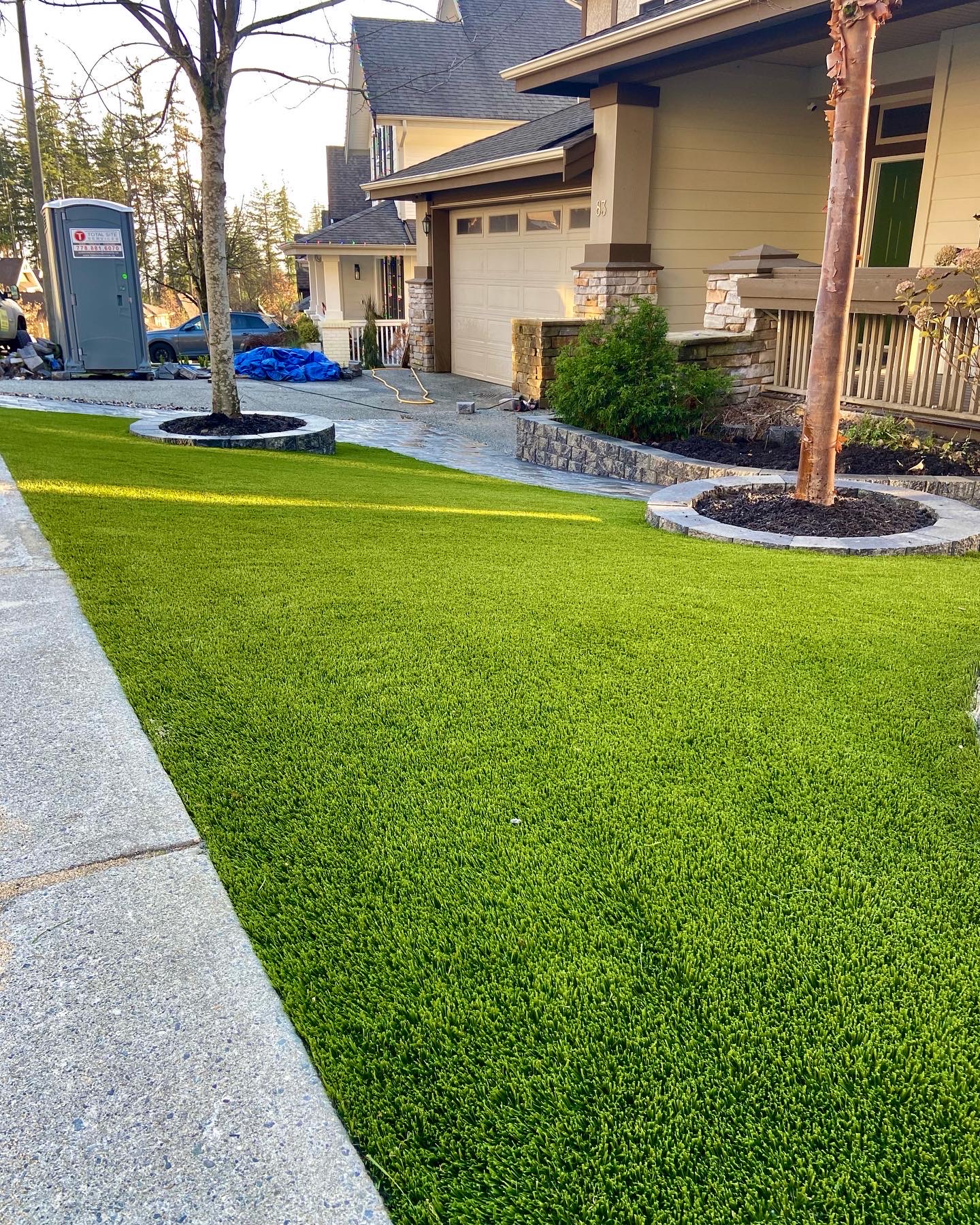 Artificial Turf in Port Moody. Benjamin Landscaping and Projects. 