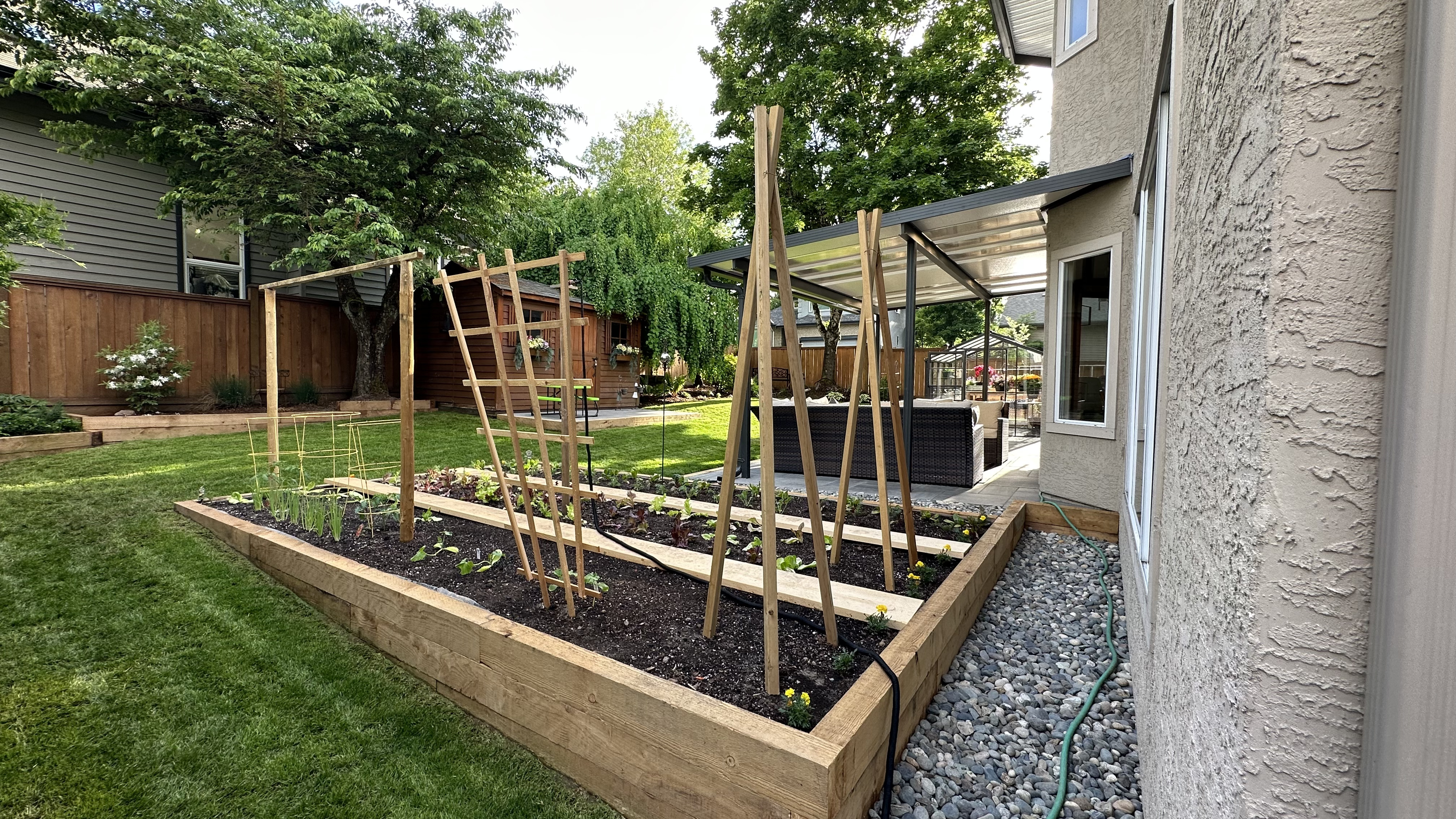 Garden Boxes in South Surrey built by Benjamin Landscaping