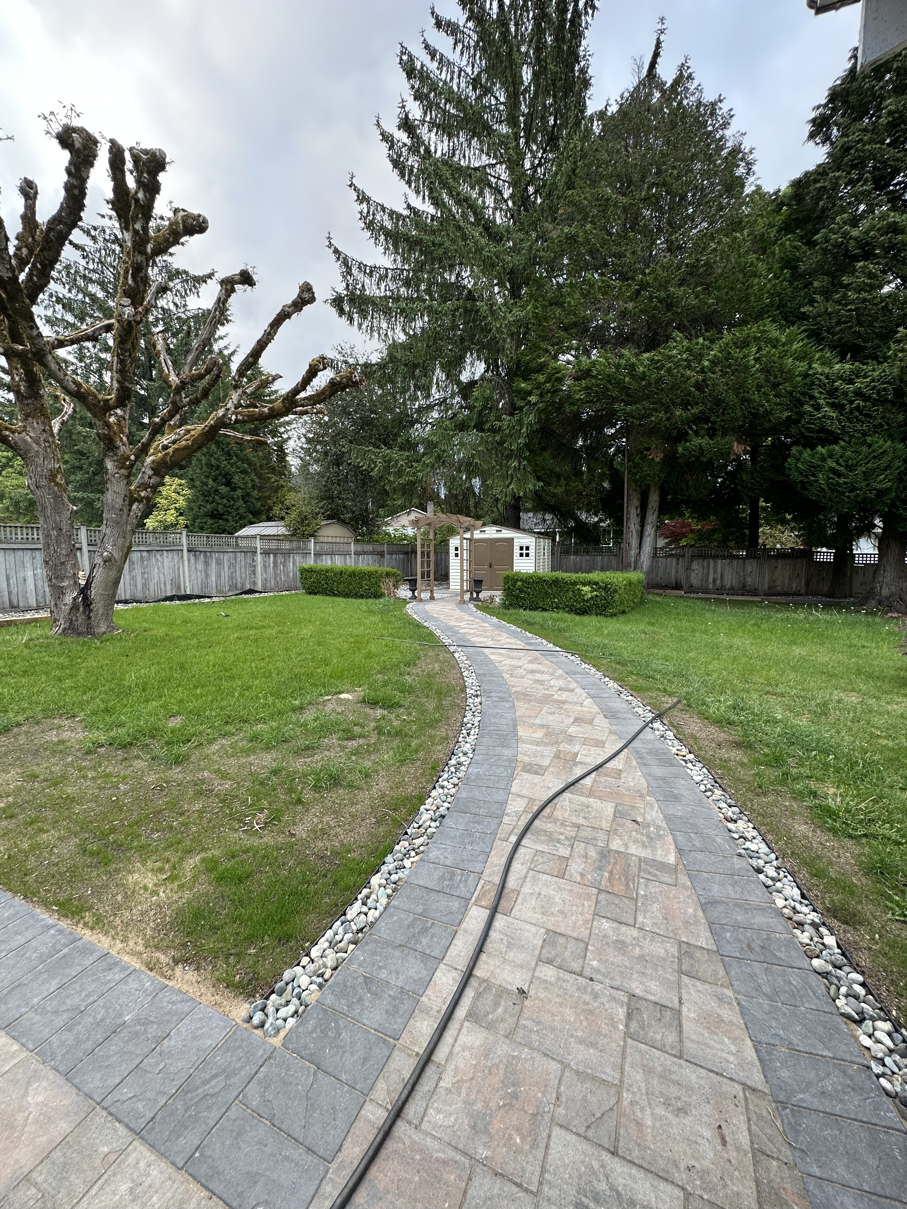 Interlocking paver walkway in Coquitlam
