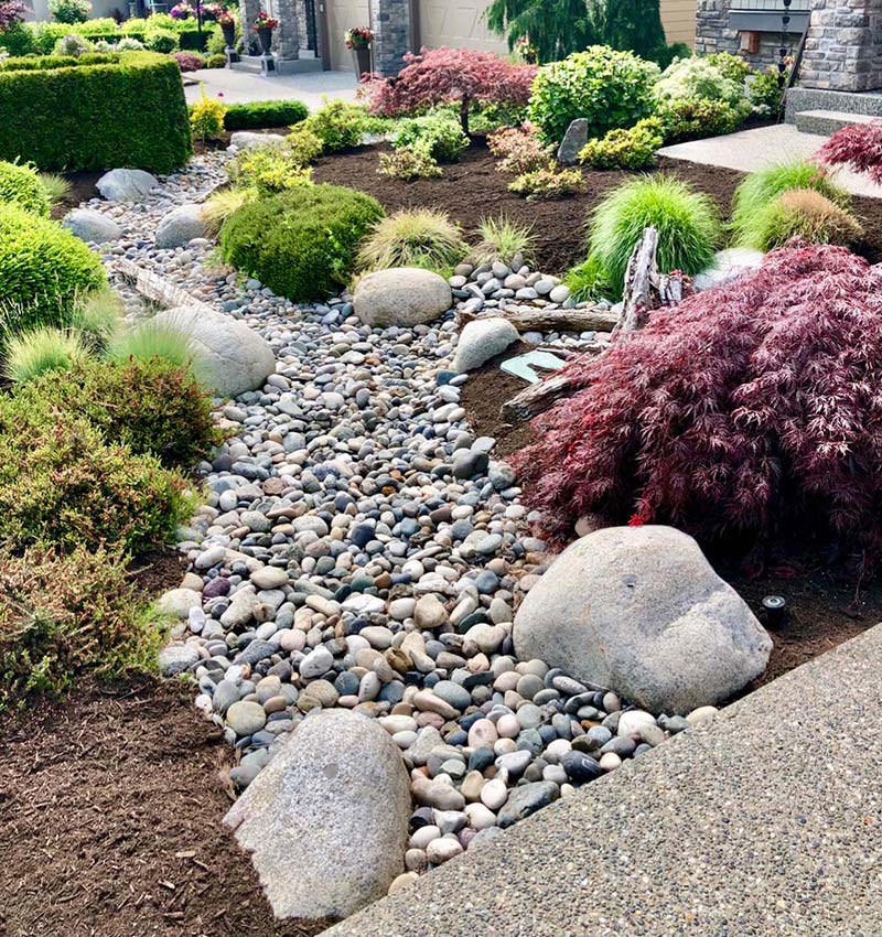 Design build landscape in Langley. Benjamin Landscaping and Projects. 