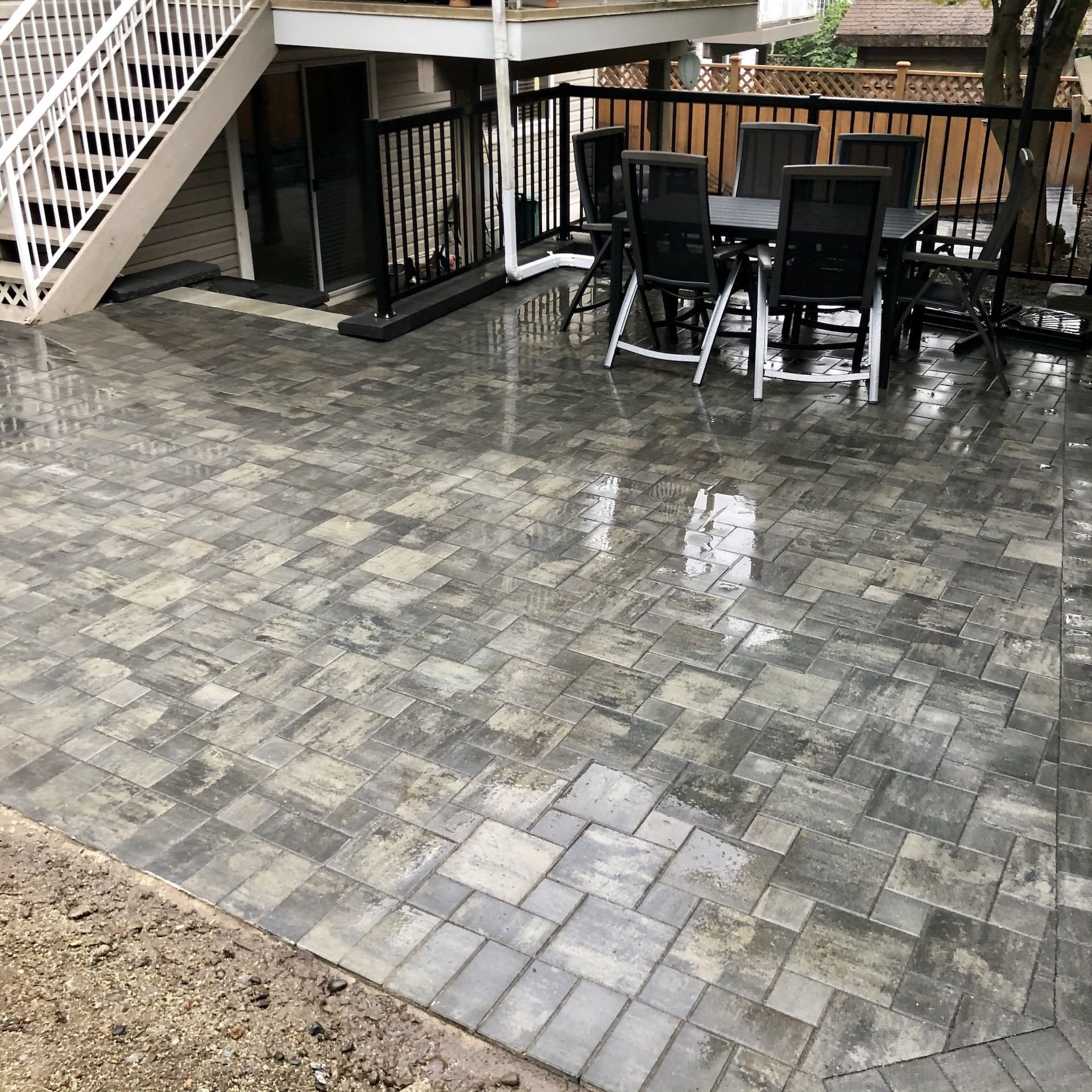 Paver Patio in Port Moody. Benjamin Landscaping and Projects. 