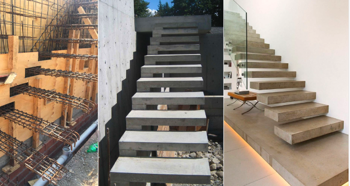 Concrete stairs interior