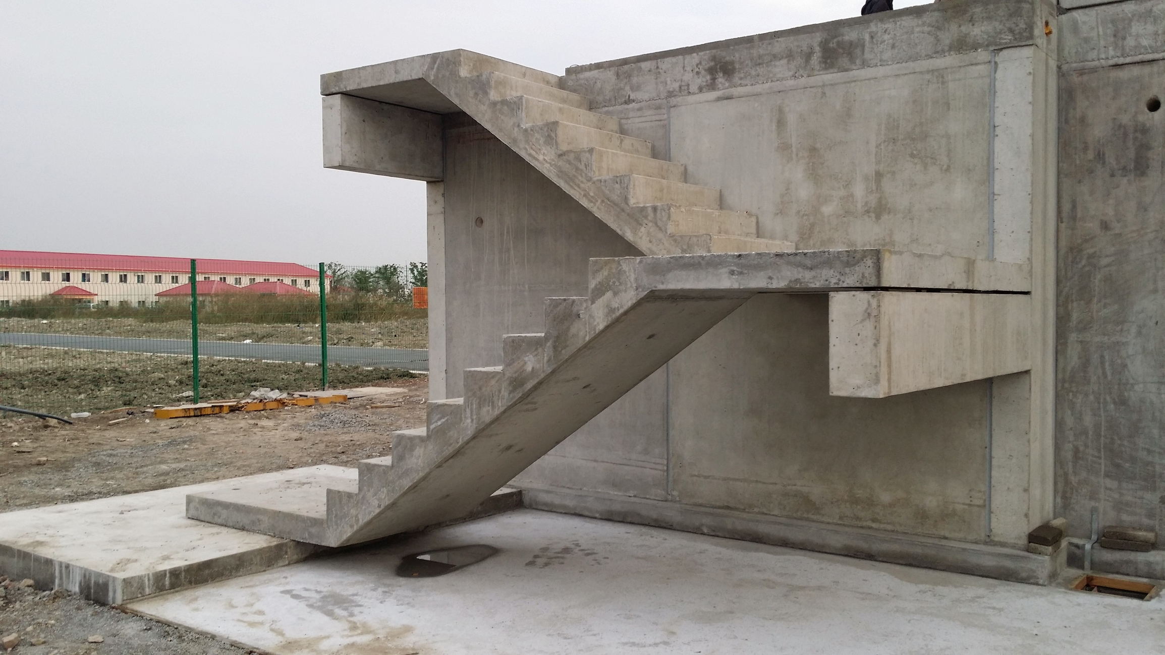 Concrete stairs, landings and sheer wall Vancouver