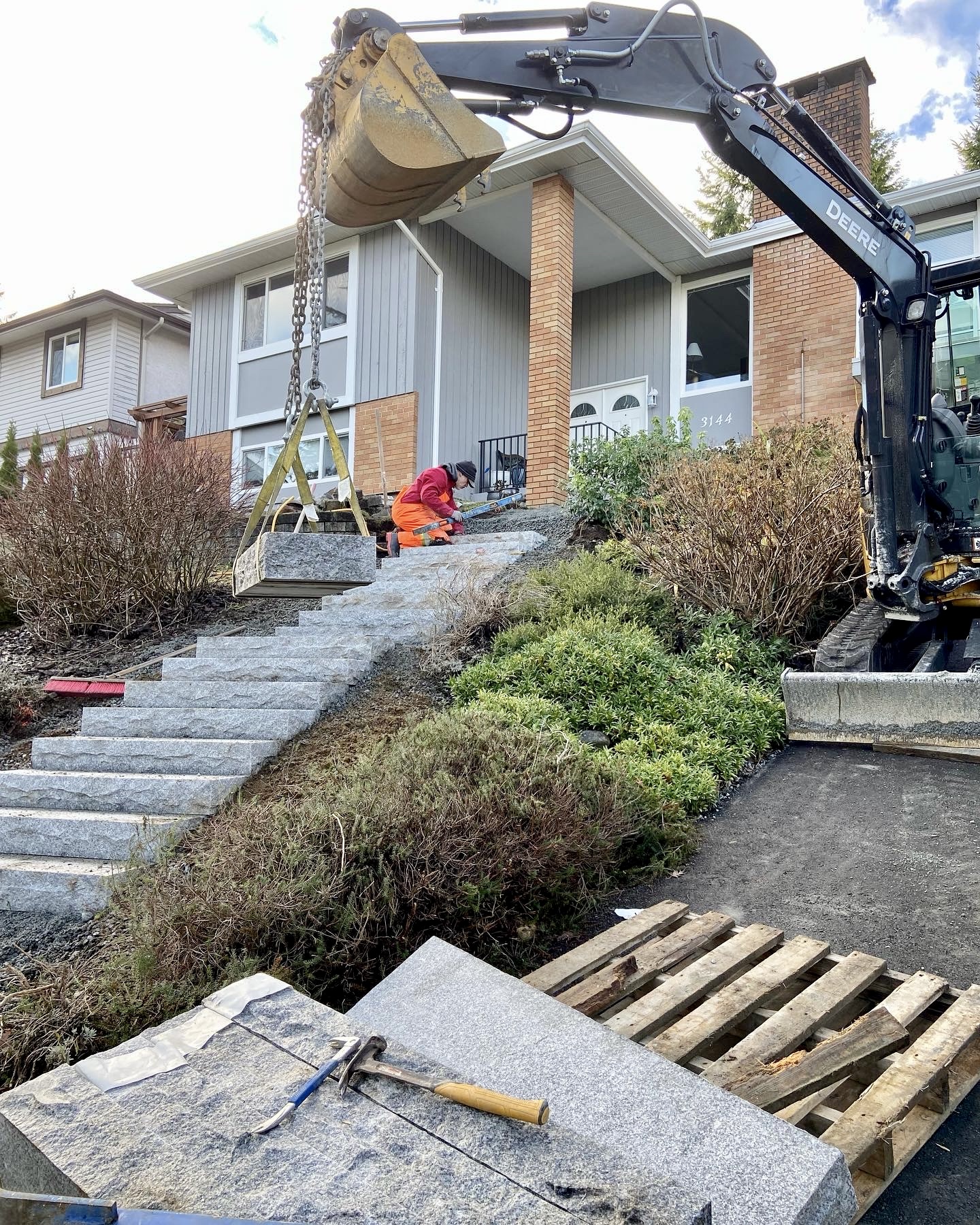 Stonework, masonry, flagstone in Coquitlam.