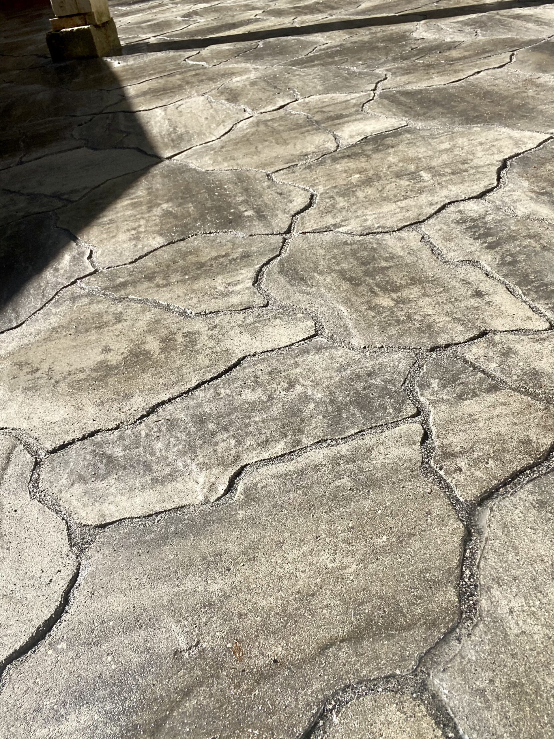 Flagstone pavers on patio in Port Moody