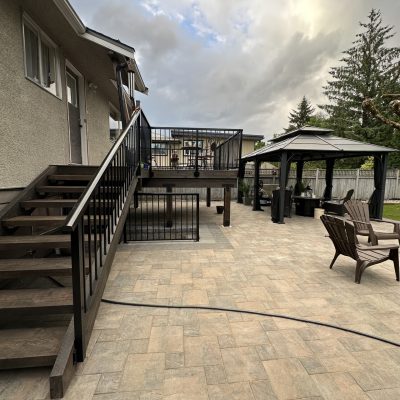 Composite Deck in Coquitlam built by Benjamin Landscaping and Projects