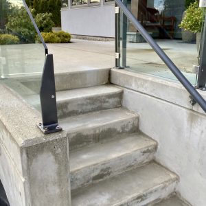 Concrete stairs in North Vancouver built by Benjamin Landscaping and Projects.