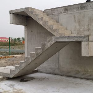 Concrete stairs, landings and sheer wall Vancouver